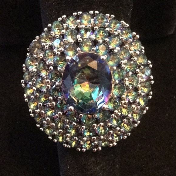 Gems & Minerals Jewelry - Flamboyant Mystic Fire Topaz Ring